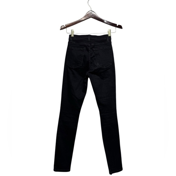 REFORMATION High & Skinny Jean Faded Black Destroyed 23 - Picture 7 of 9